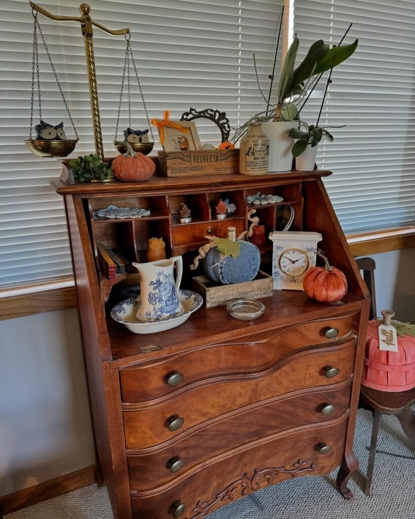 Vintage Secretary's Autumn Display
