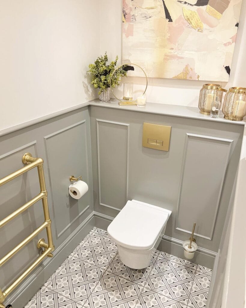 Parisian-Inspired Powder Room