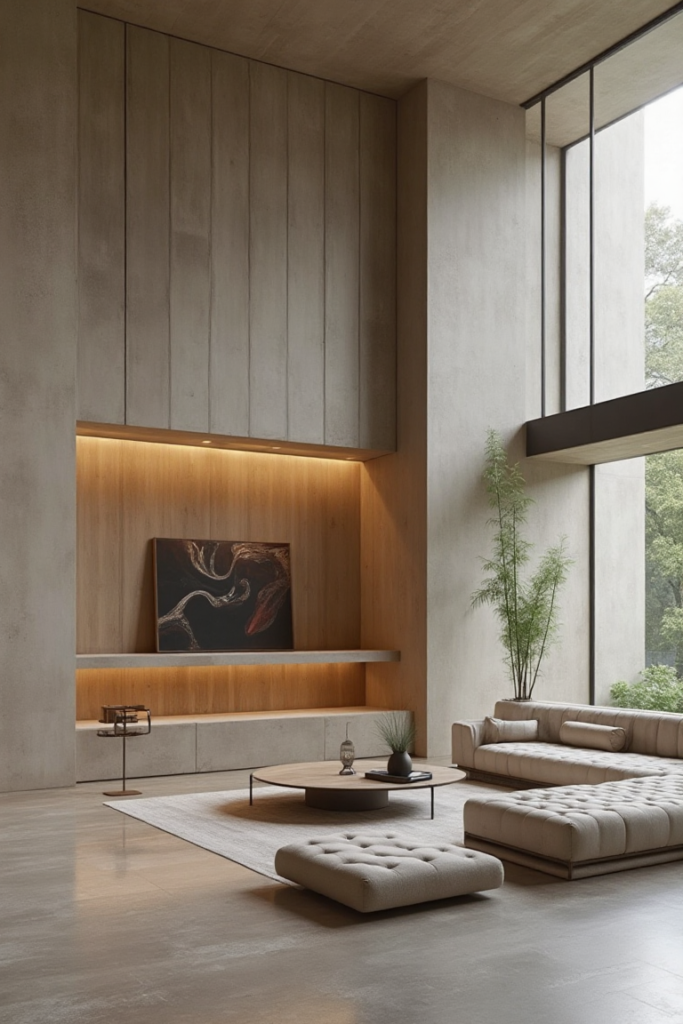 Minimalist Wood Accent Wall