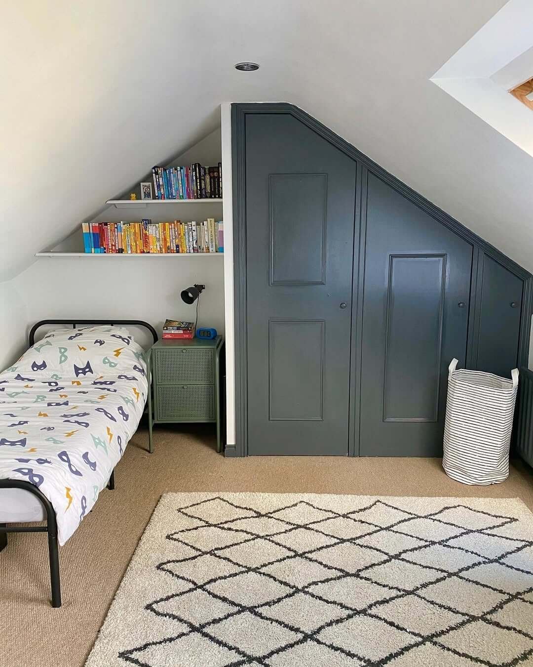 Transform slanted walls into charming design features