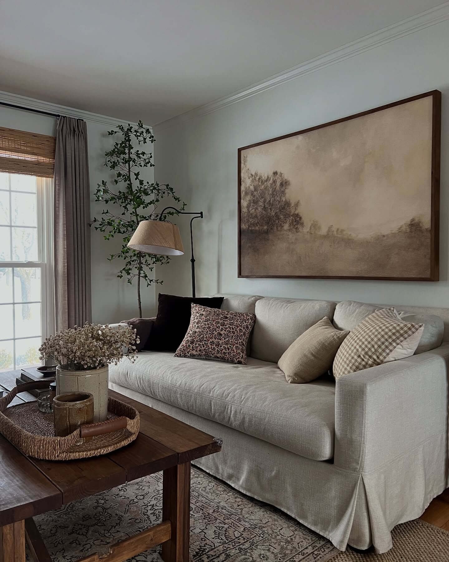 Creating a serene atmosphere with soft muted tones and textures