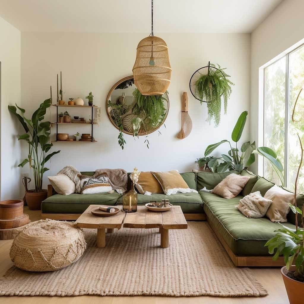 Cozy Boho Living Room Elements