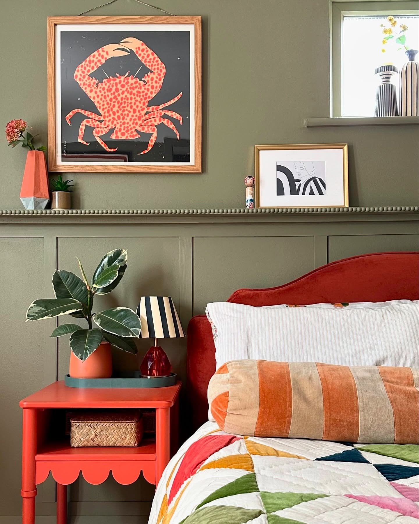 Coastal retreat with vibrant accents and playful artwork