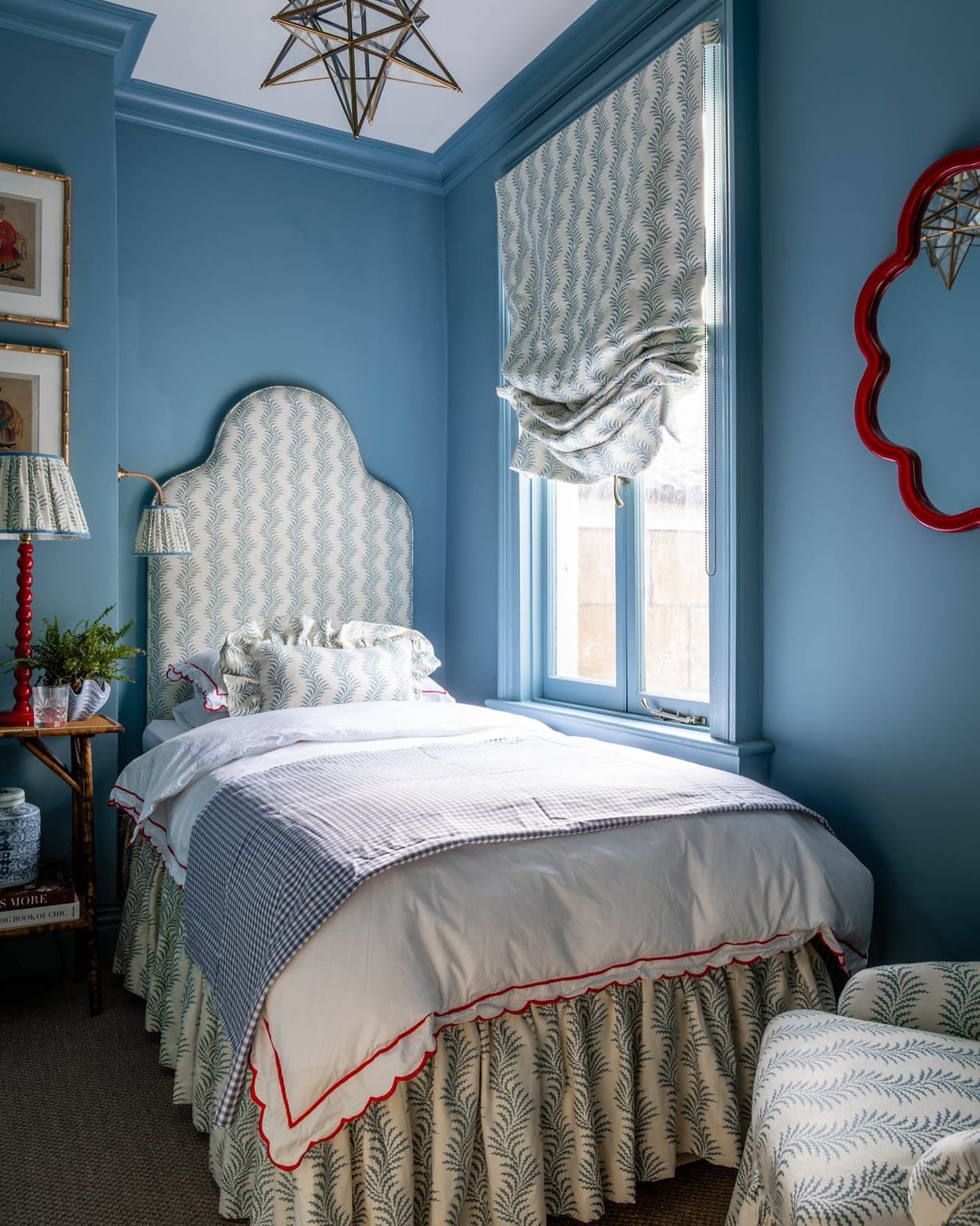 Coastal bedroom design blends whimsy with elegant textures