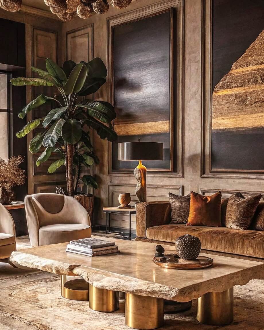 Textured Fabrics and Unique Accents Create Inviting Spaces