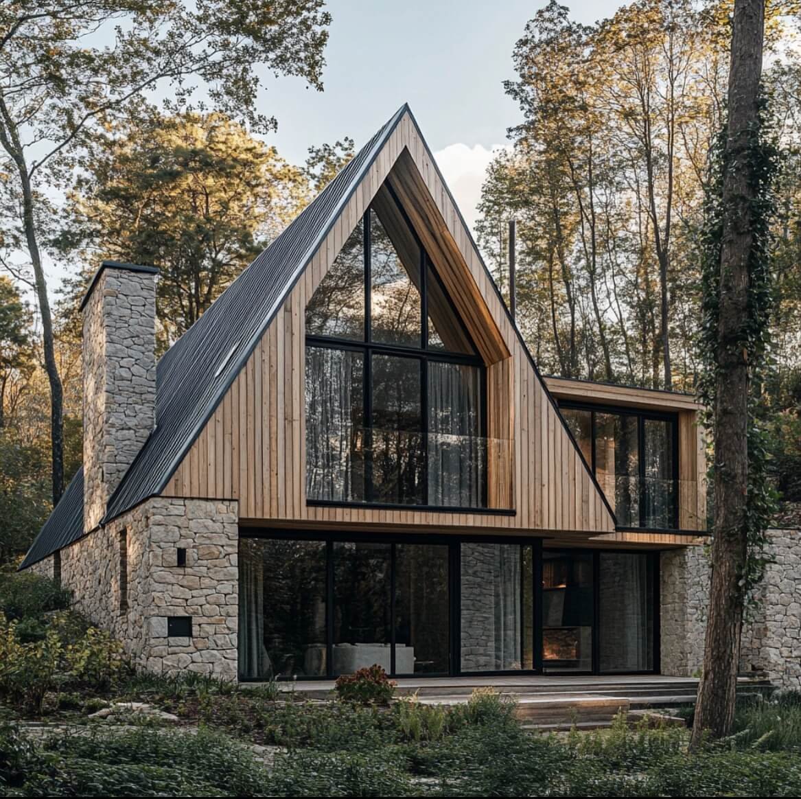 Dynamic Lake House Design