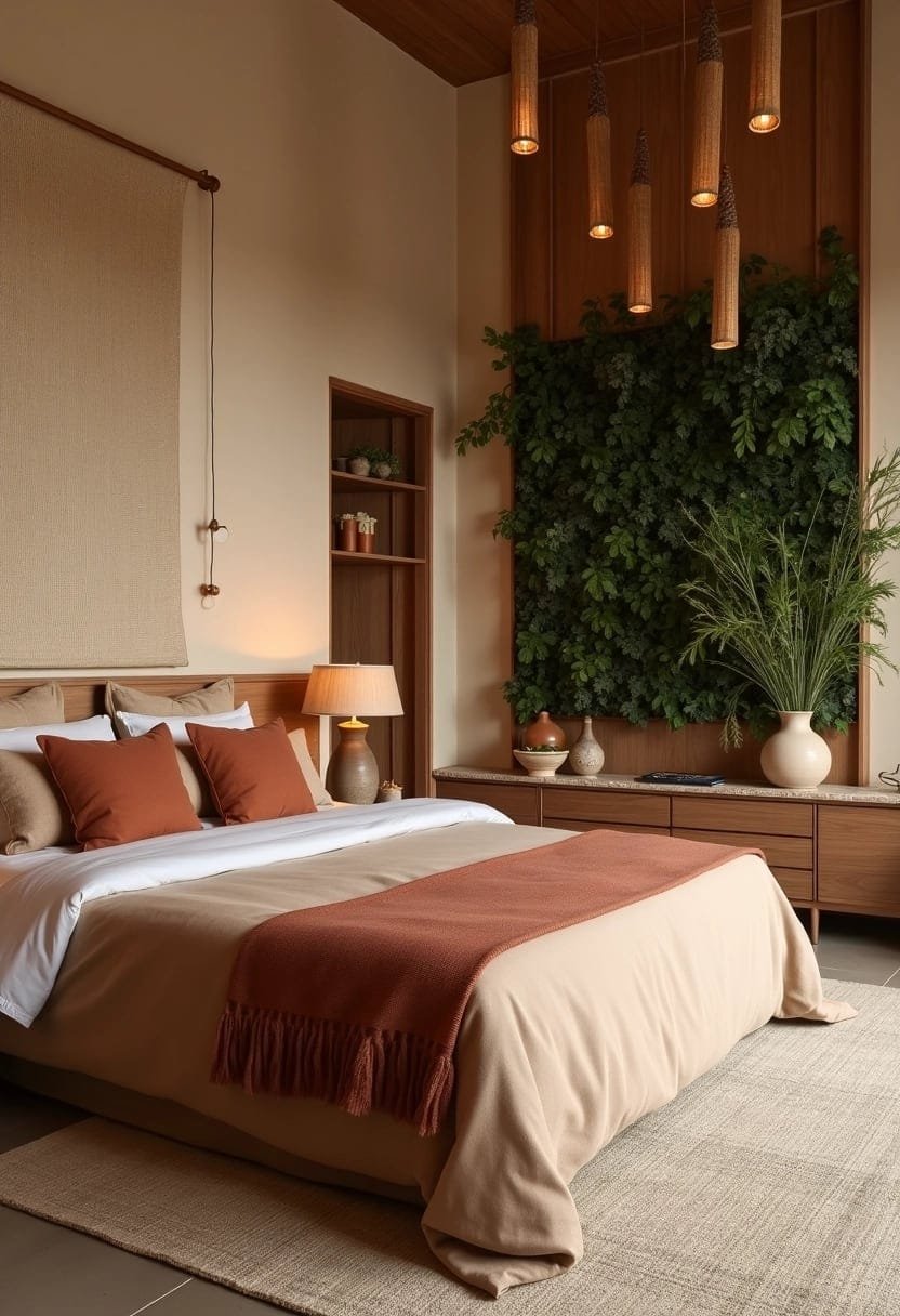 Earthy Harmony with Feng Shui Inspired Textures