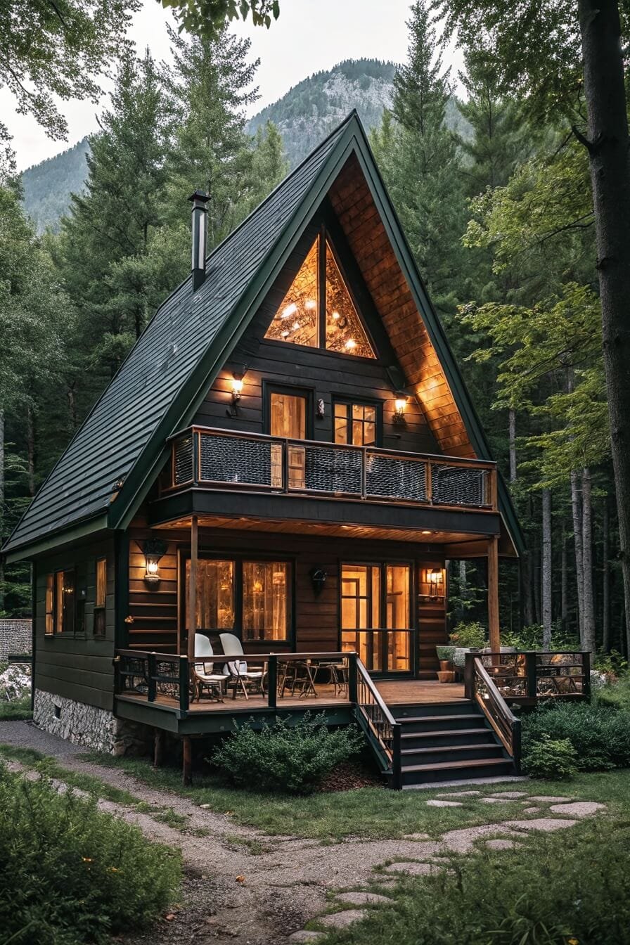 Inviting A-frame Cabins