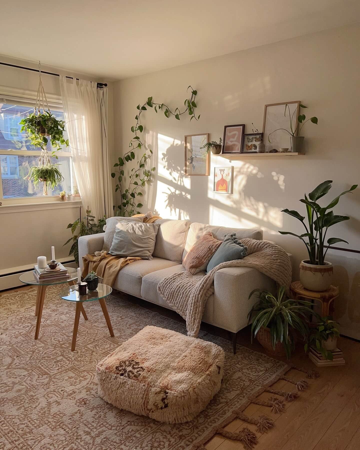 Inviting Boho Living Room