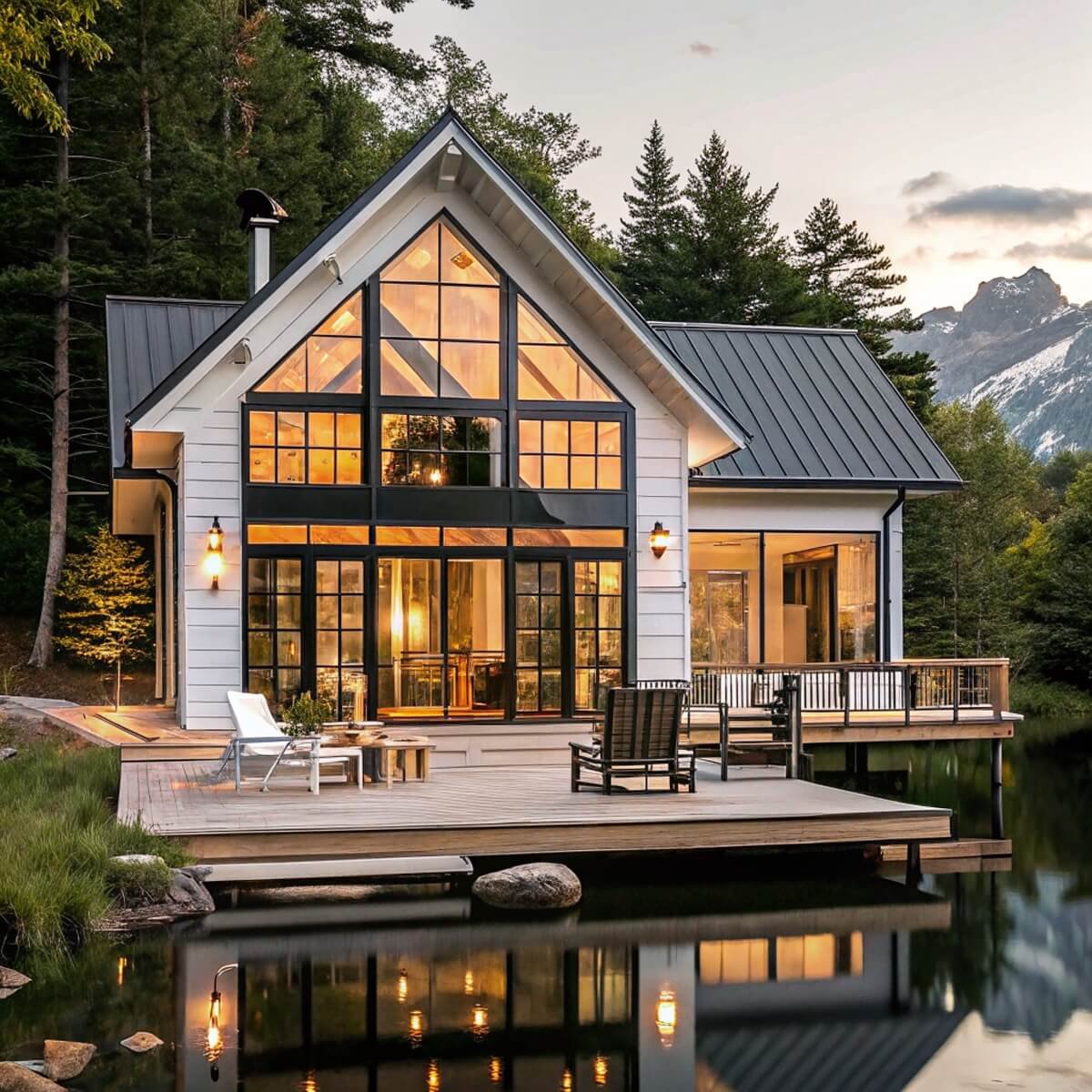 Modern Lake House Design