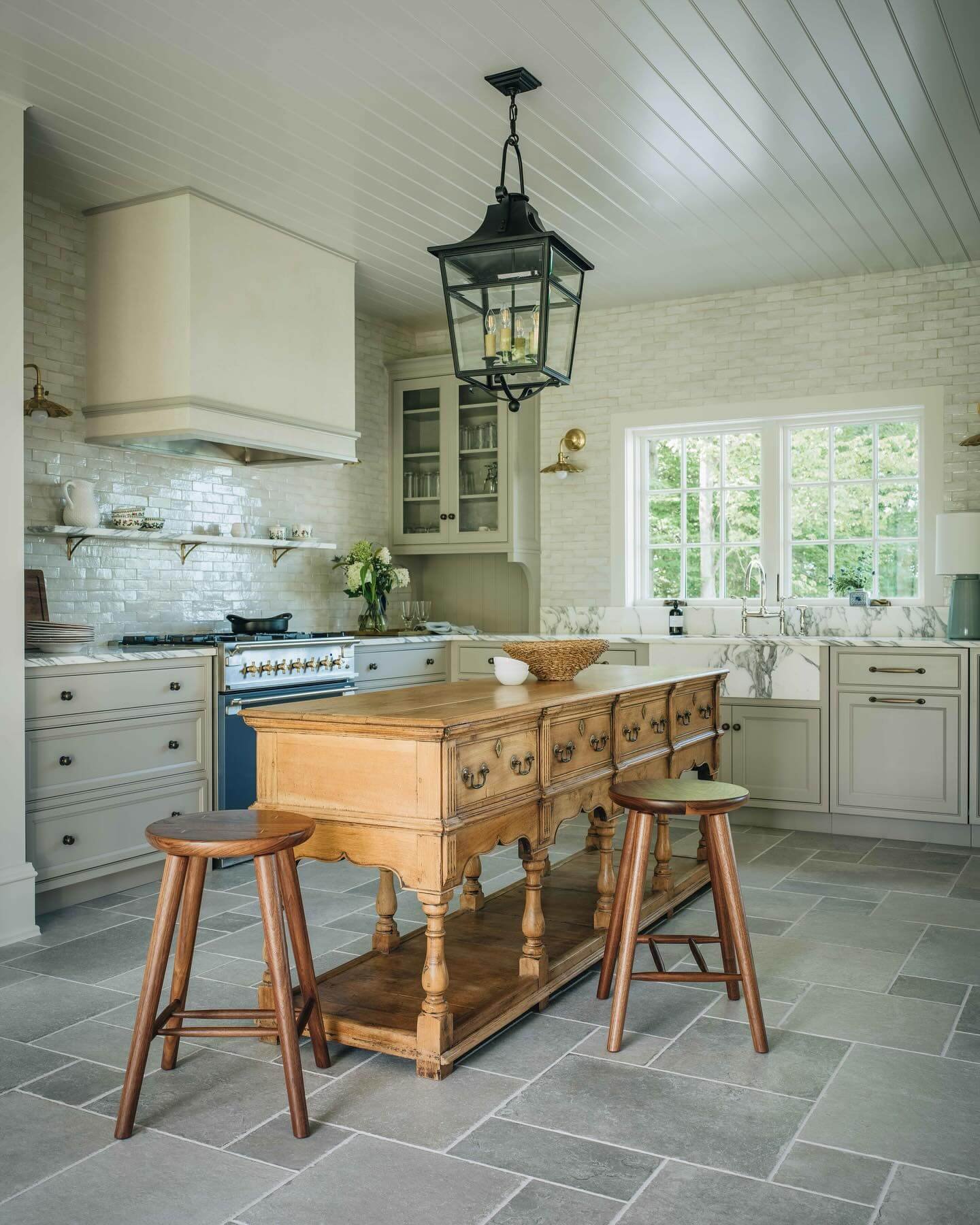 Serene Lake House Kitchen