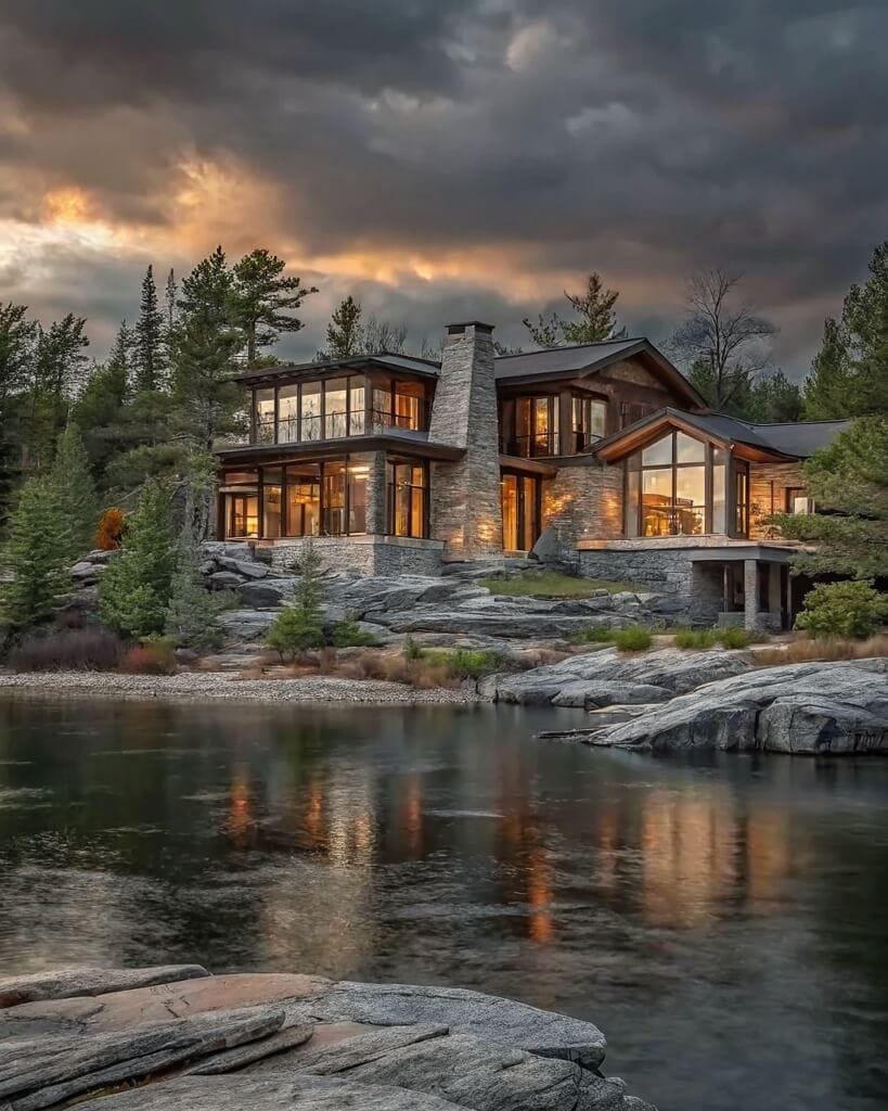 Striking Lake House Designs