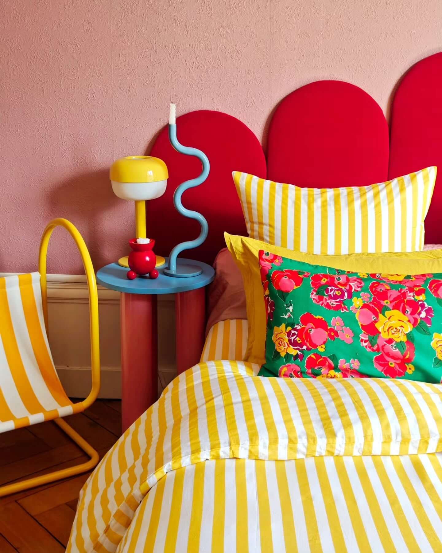 Cheerful stripes and bold florals