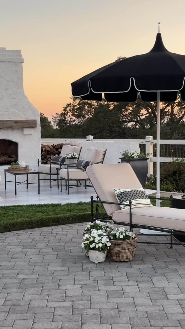 Chic Comfort Outdoor Setup