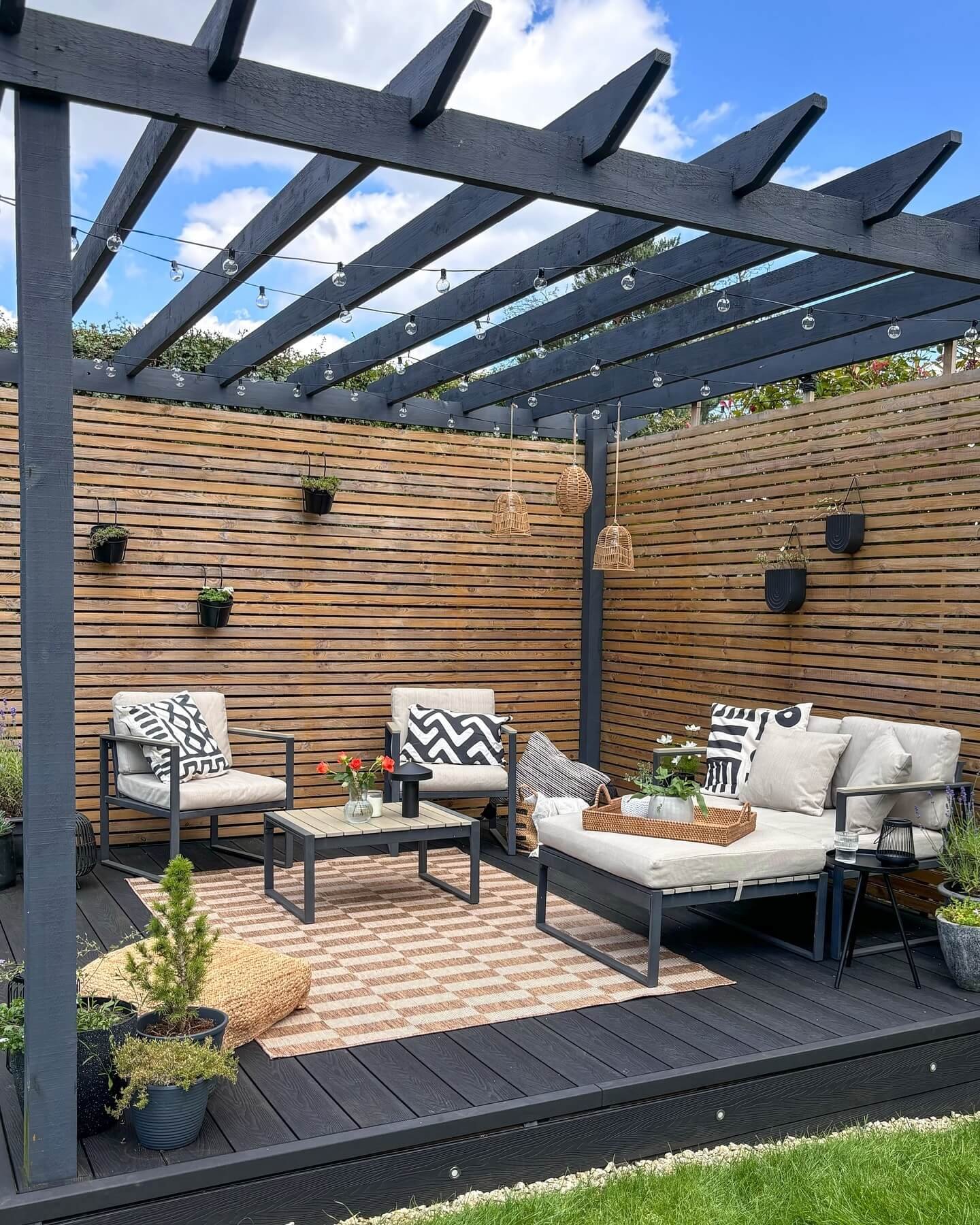 Chic contrasts with playful patterns