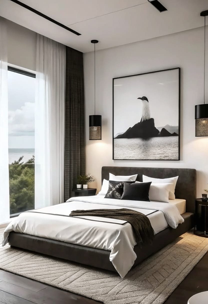 Cozy Dark Bedroom Retreat