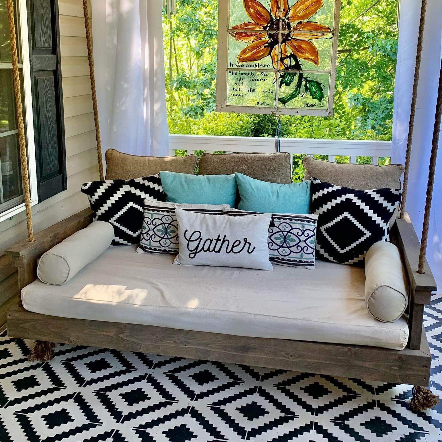 Cozy Porch Swing Bed Ideas