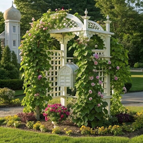 Create a Vibrant Mailbox Arbor