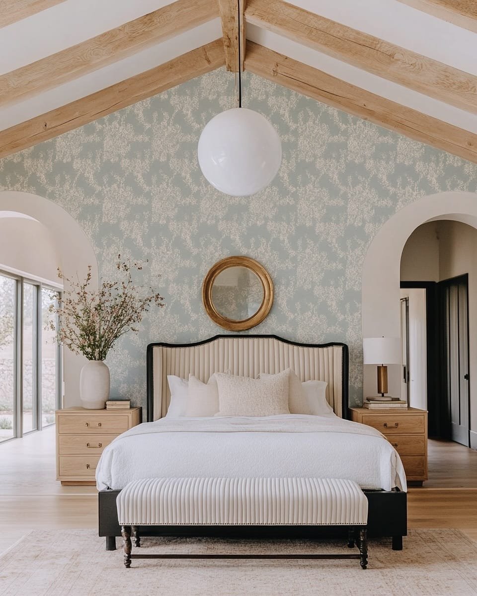 Elegant Contrast in Bedrooms