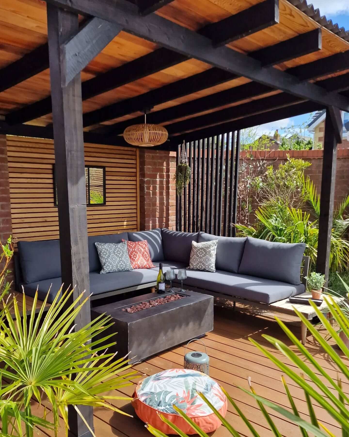 Elegant Relaxation with Fire Pit