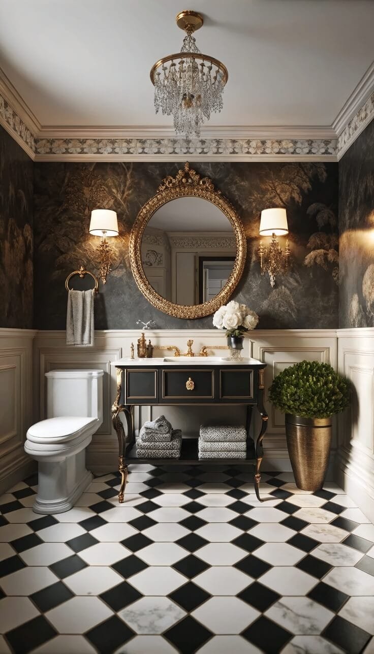 Elegant Small Powder Rooms