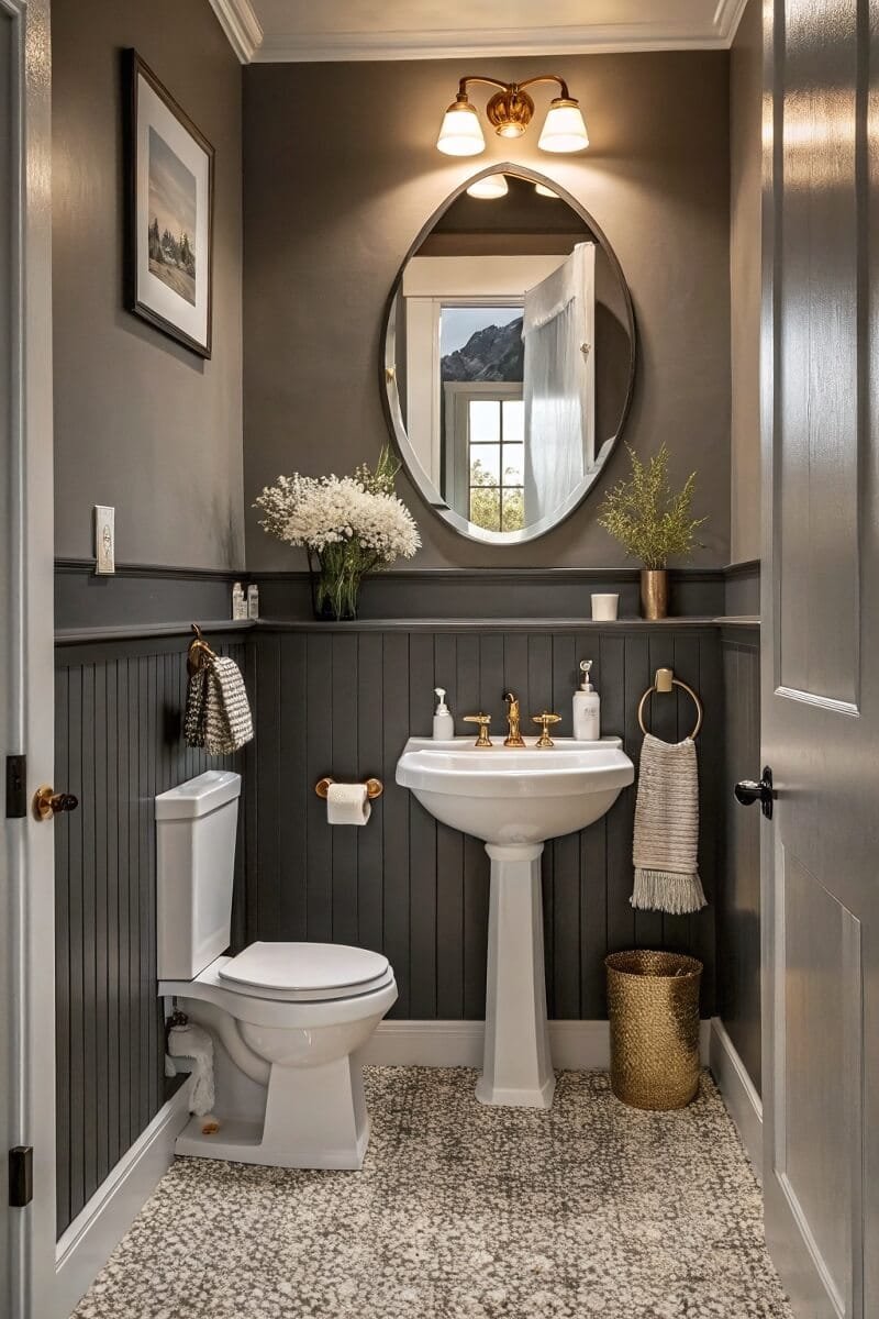 Elegant Tiny Powder Rooms