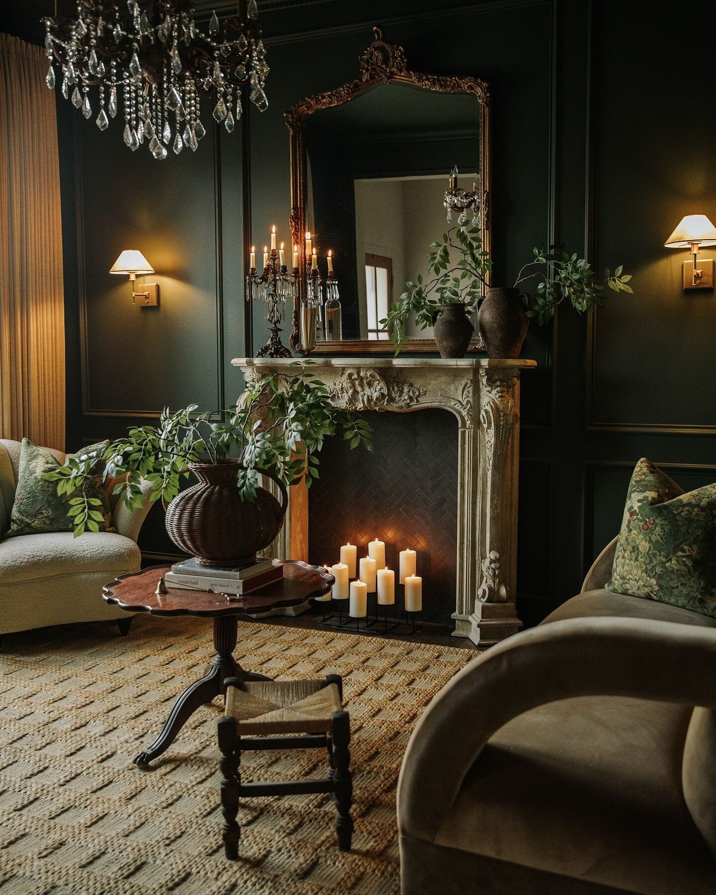 Elegant warmth in dark elegance