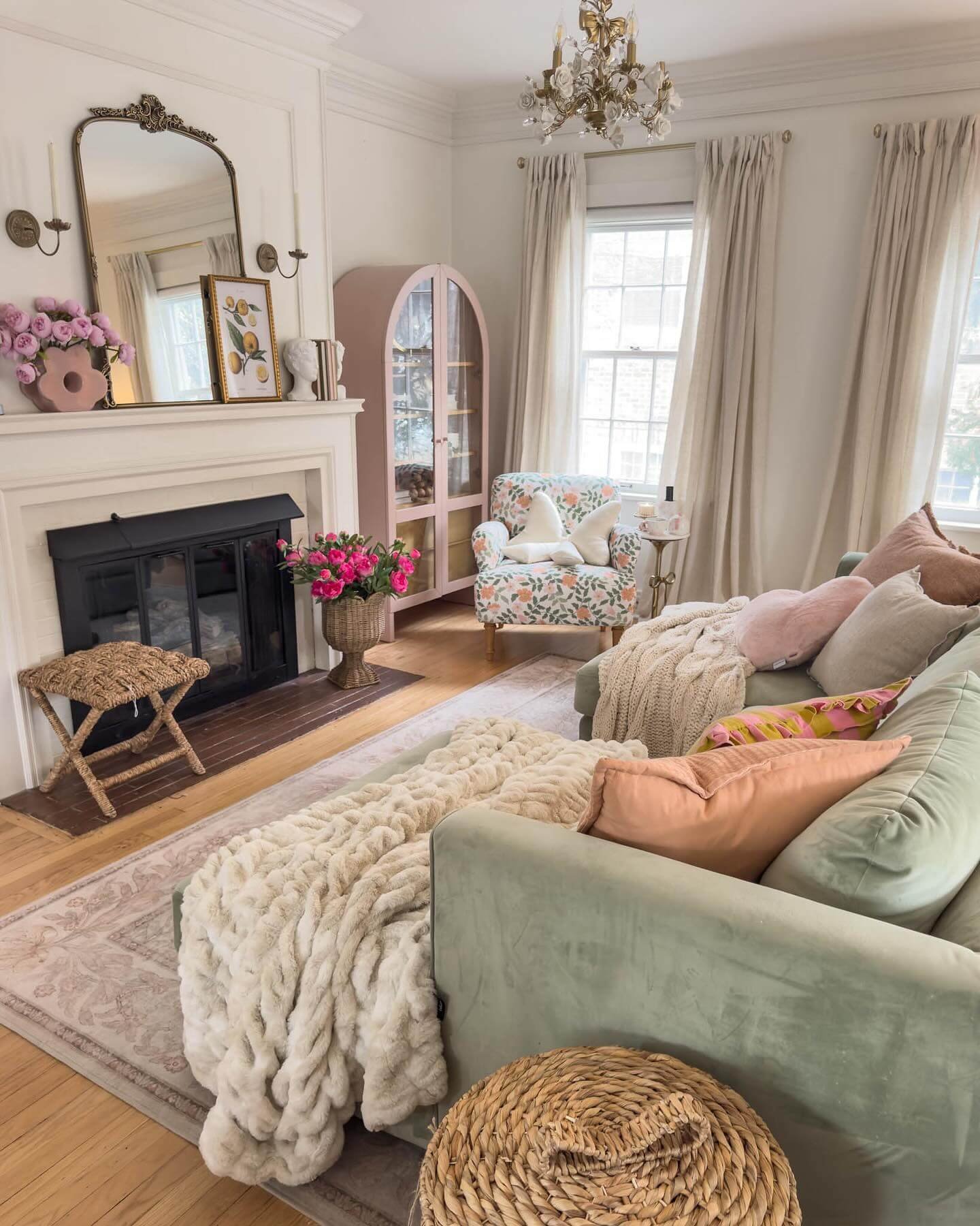 French Cottage Living Room Elegance