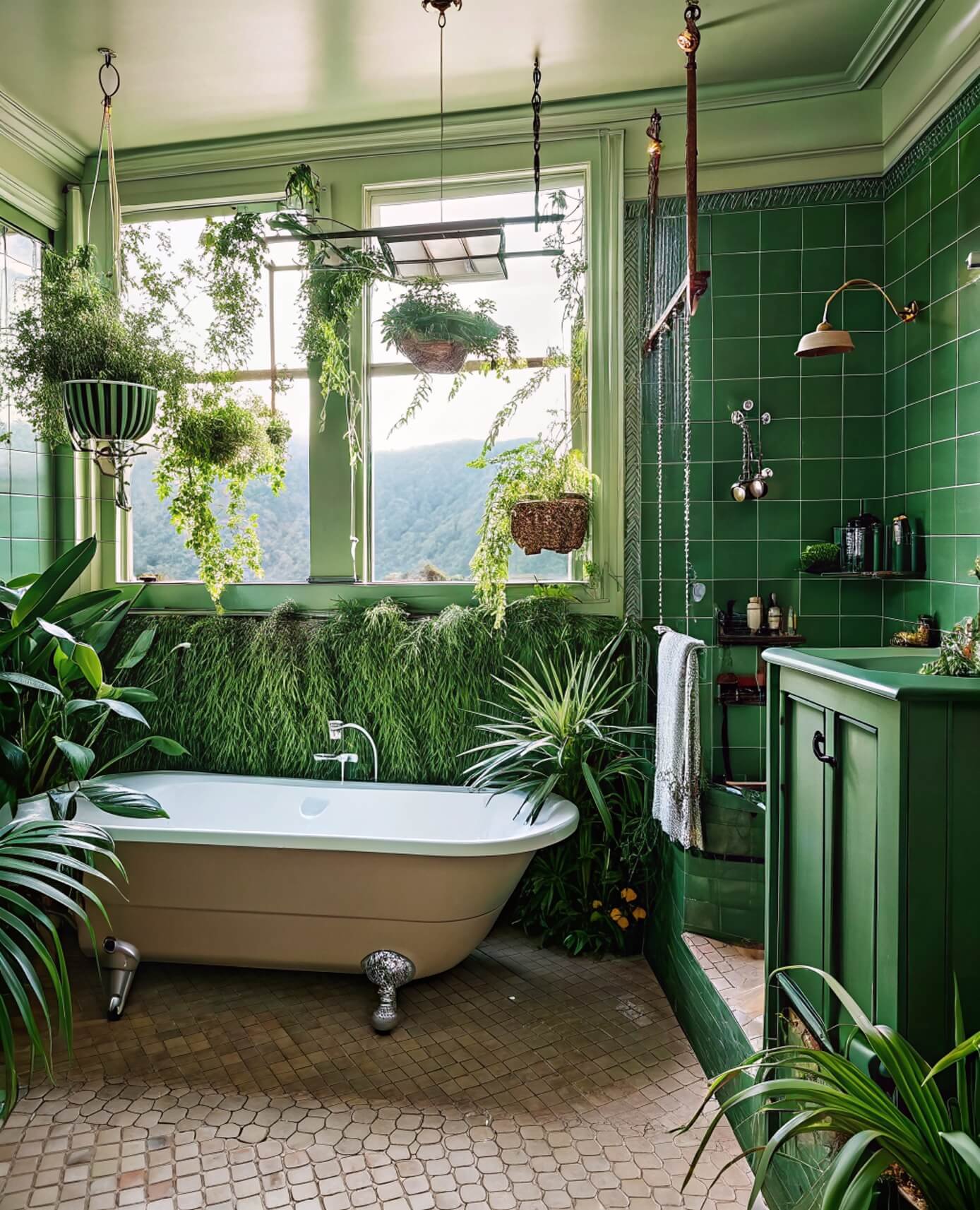 Graceful Hanging Plants Canopy