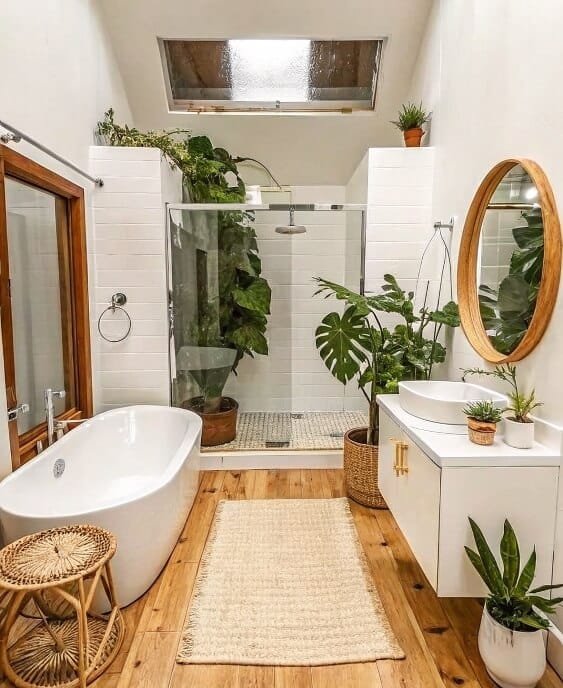 Incorporate plants for vibrant retreats