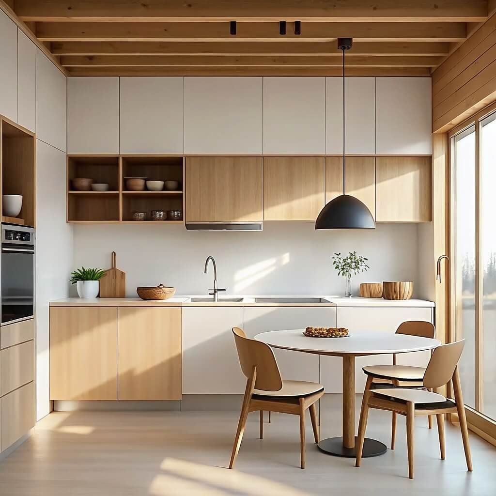 Inviting Japandi Kitchen Design