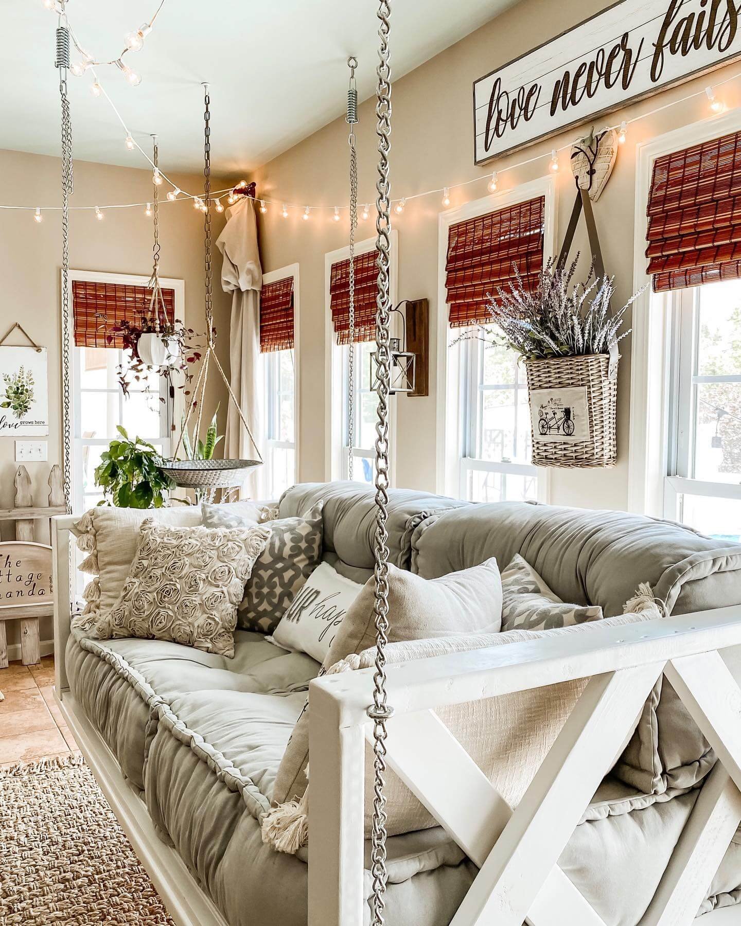 Inviting Porch Swing Retreat