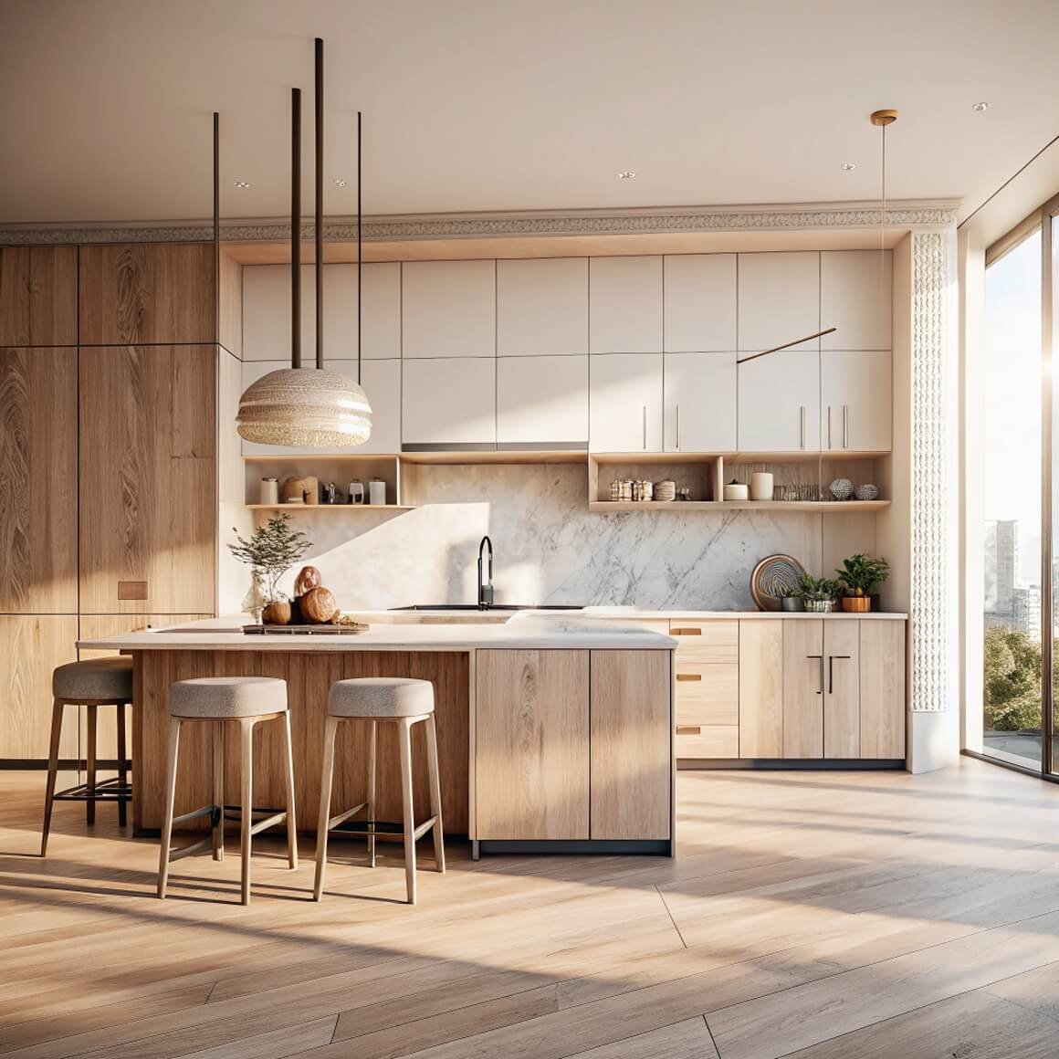 Japandi Kitchen Design Inspiration