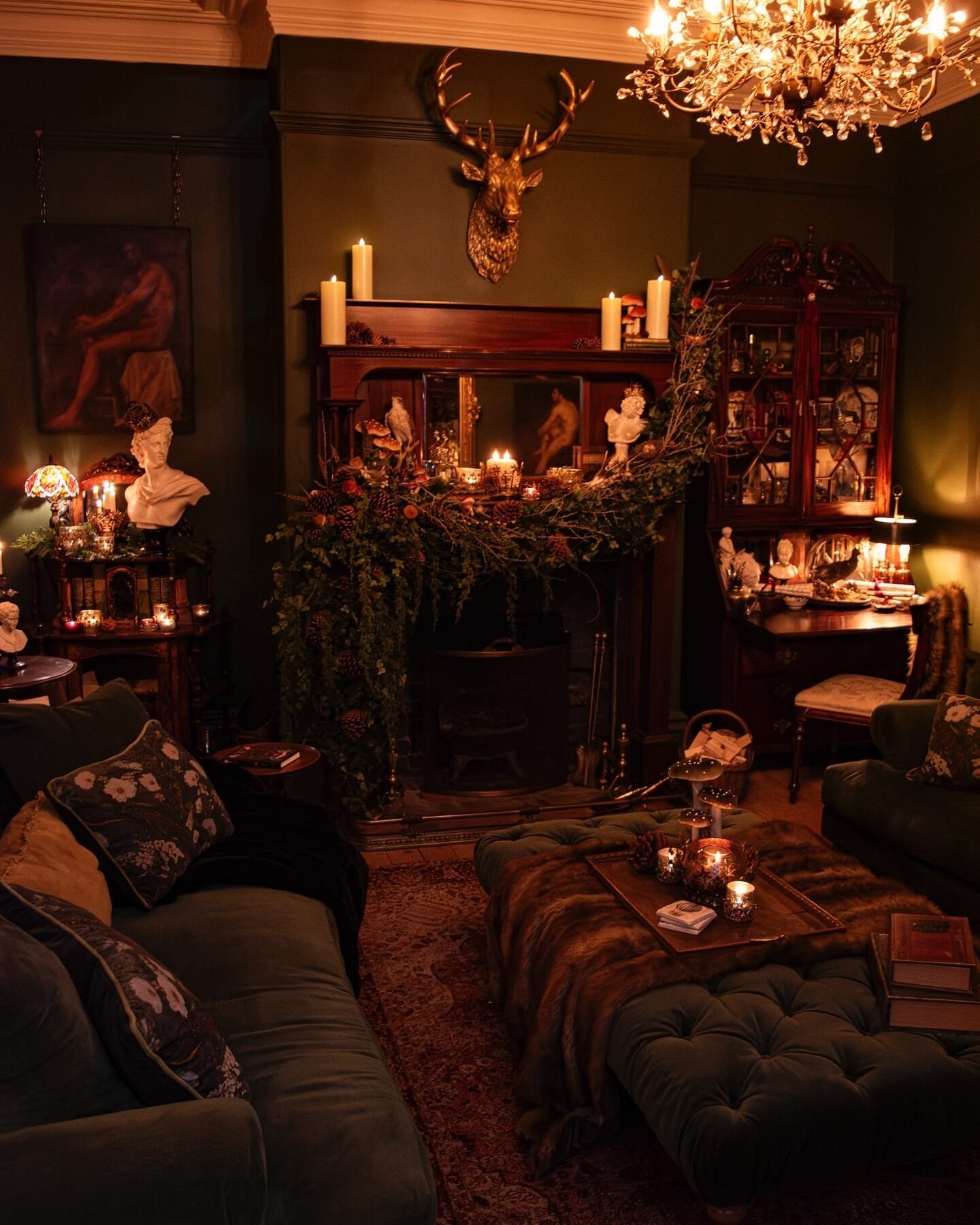 Rich Textiles and Cozy Accents