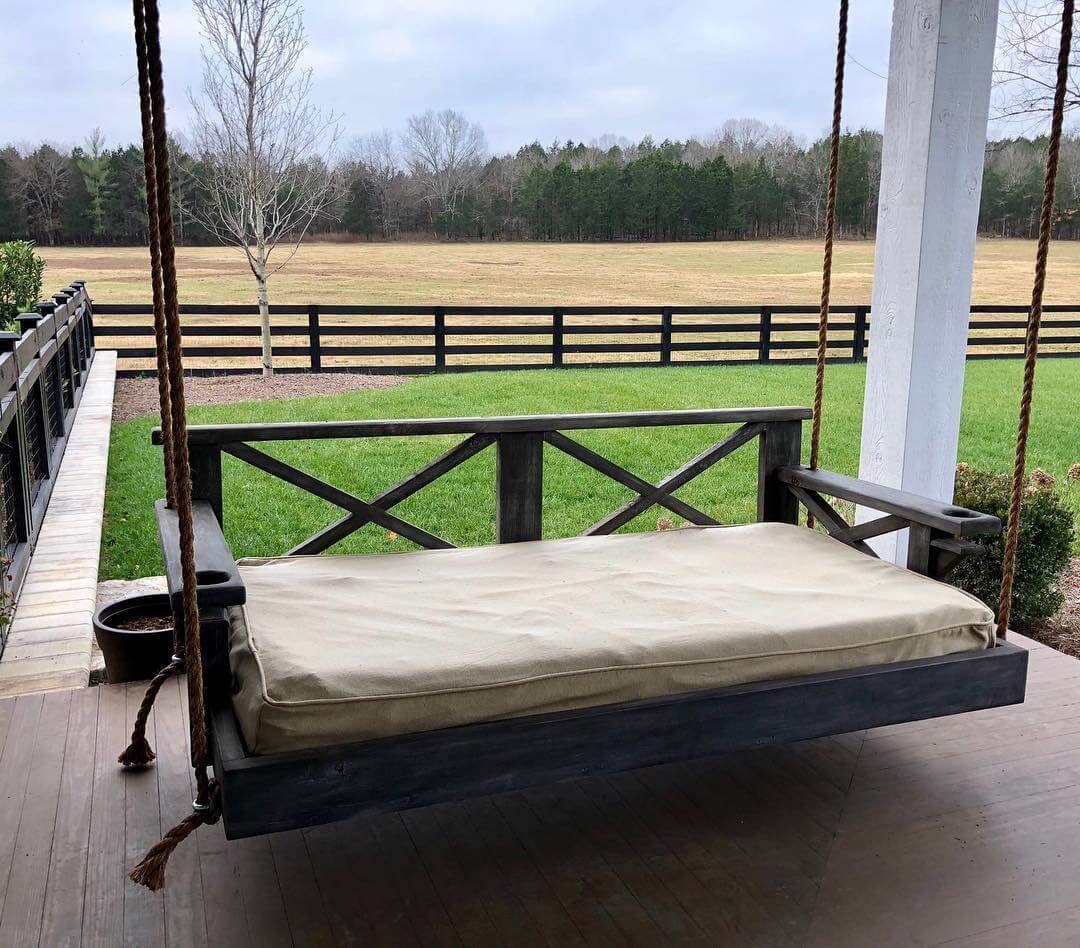 Rustic Swing Bed Design