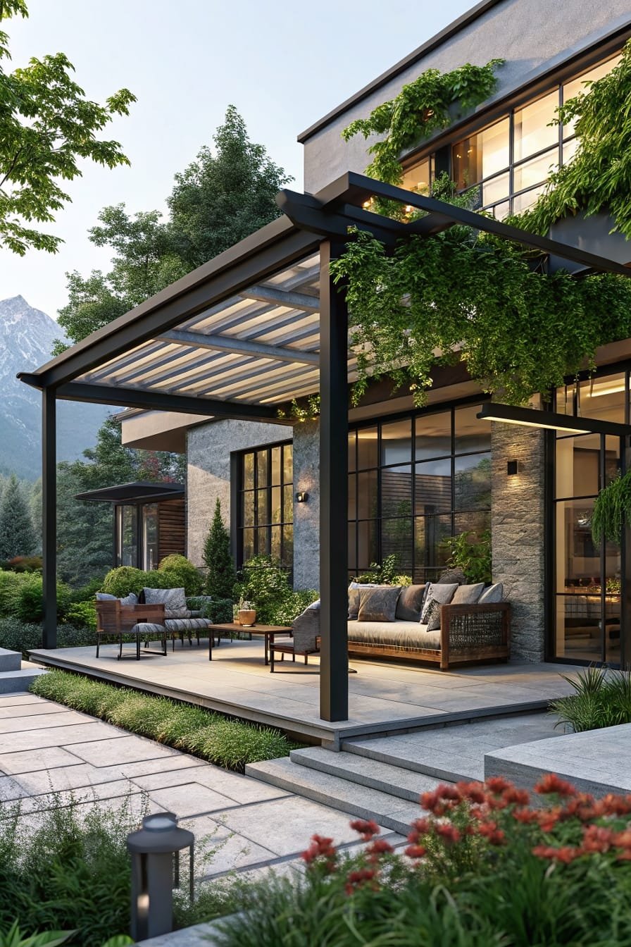 Serene pergola retreat design
