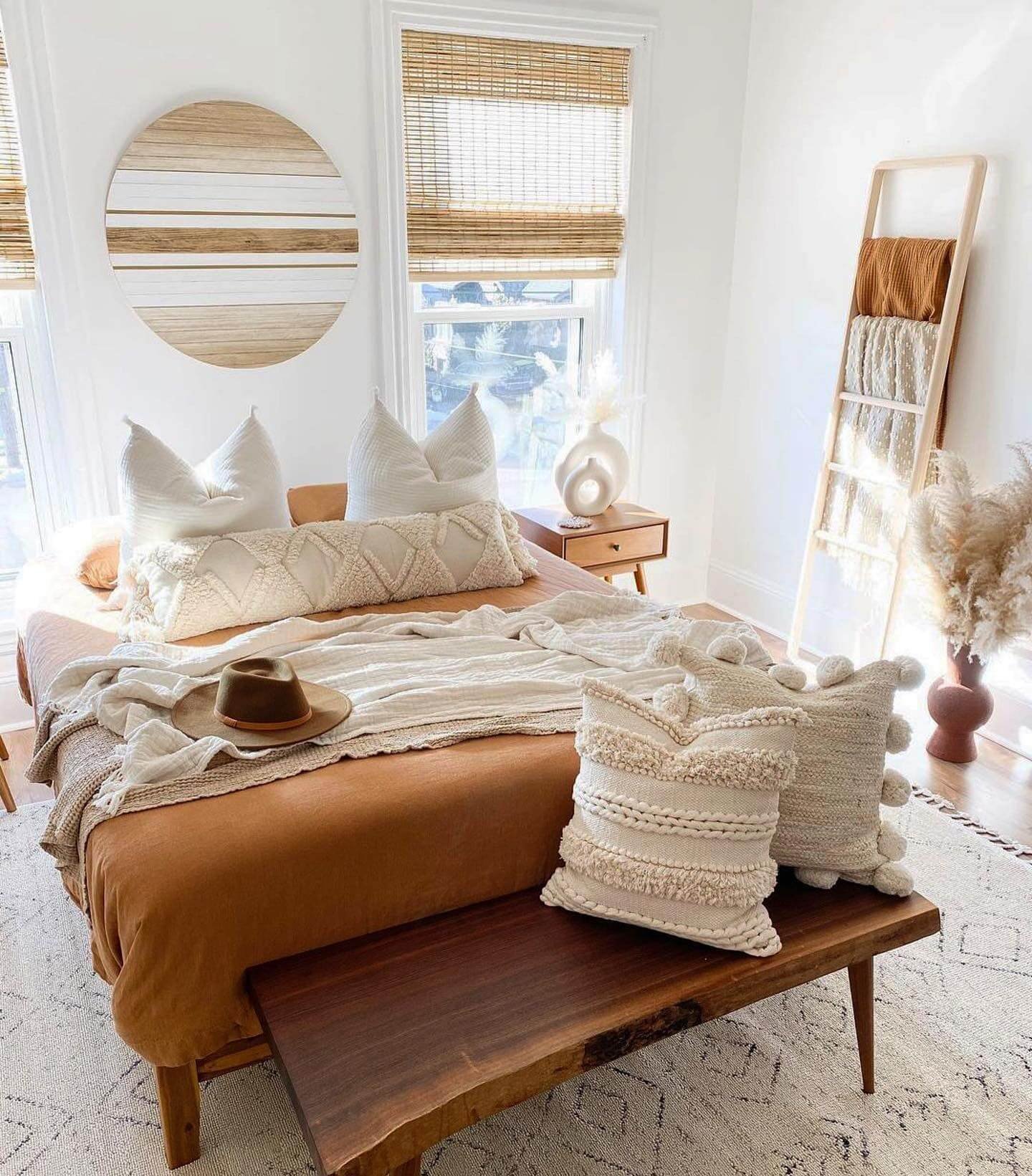 Textured layers in earthy tones