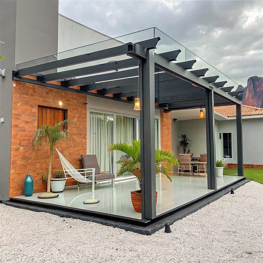 Translucent shelter for modern relaxation