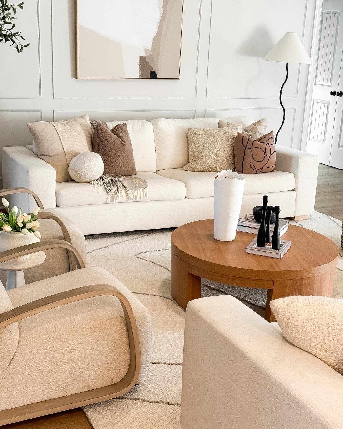 Natural Wood Coffee Table Charm